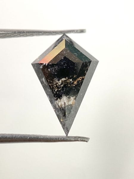 2.30 Ct Kite shape, salt and pepper diamond - OM004