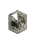 1.55 CT Salt And Pepper Diamond Hexagon Grey Color Natural Diamond