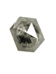 1.55 CT Salt And Pepper Diamond Hexagon Grey Color Natural Diamond