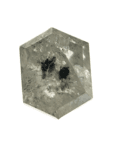 1.55 CT Salt And Pepper Diamond Hexagon Grey Color Natural Diamond