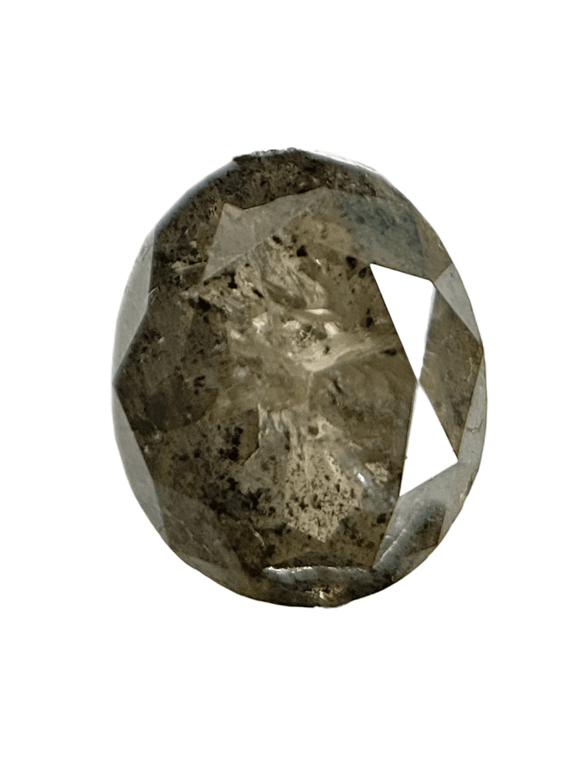 0.91 ct Salt And Pepper diamond oval shape 0.91 ct Salt And Pepper diamond oval shape