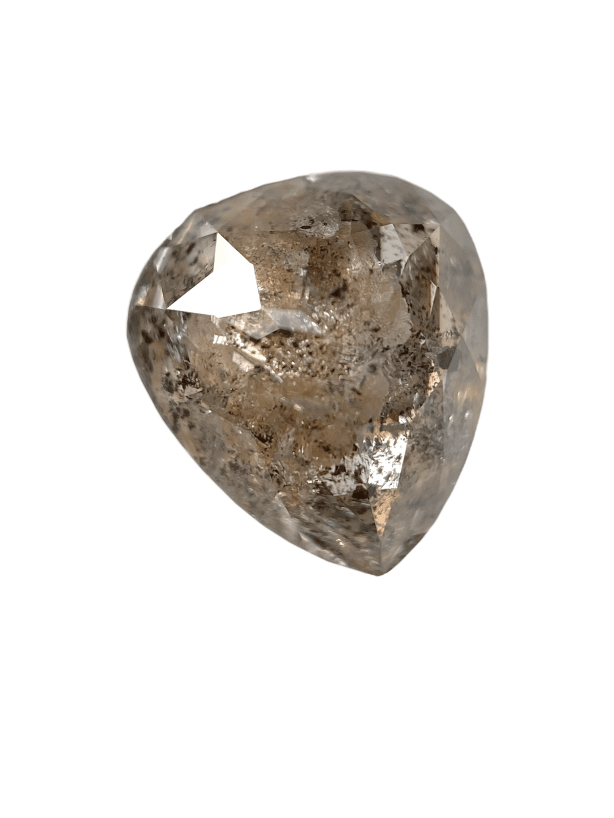 1.53 CT Salt And Pepper Diamond Pear Shape Diamond Light Brown Color Natural Diamond 1.53 CT Salt And Pepper Diamond Pear Shape Diamond Light Brown Color Natural Diamond