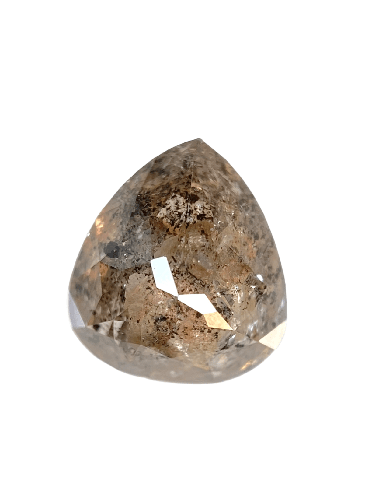 1.53 CT Salt And Pepper Diamond Pear Shape Diamond Light Brown Color Natural Diamond 1.53 CT Salt And Pepper Diamond Pear Shape Diamond Light Brown Color Natural Diamond