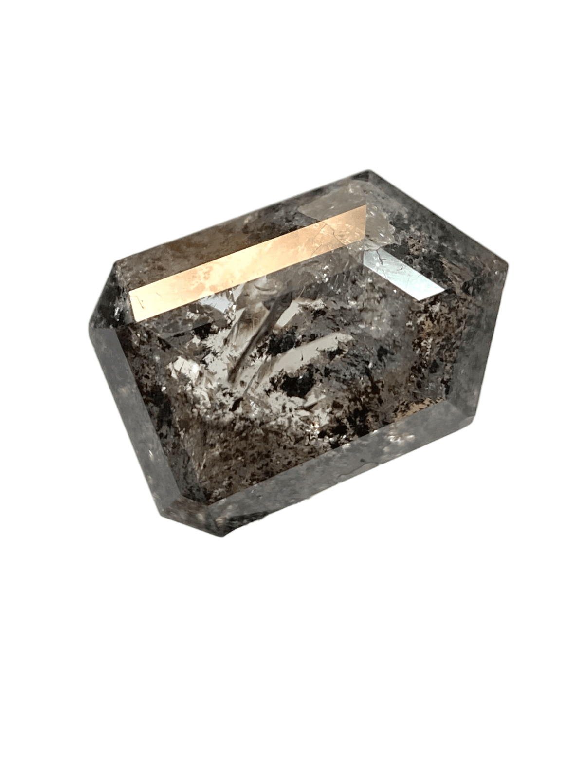 1.09 ct Salt And Pepper diamond Kite Cut Diamond 1.09 ct Salt And Pepper diamond Kite Cut Diamond