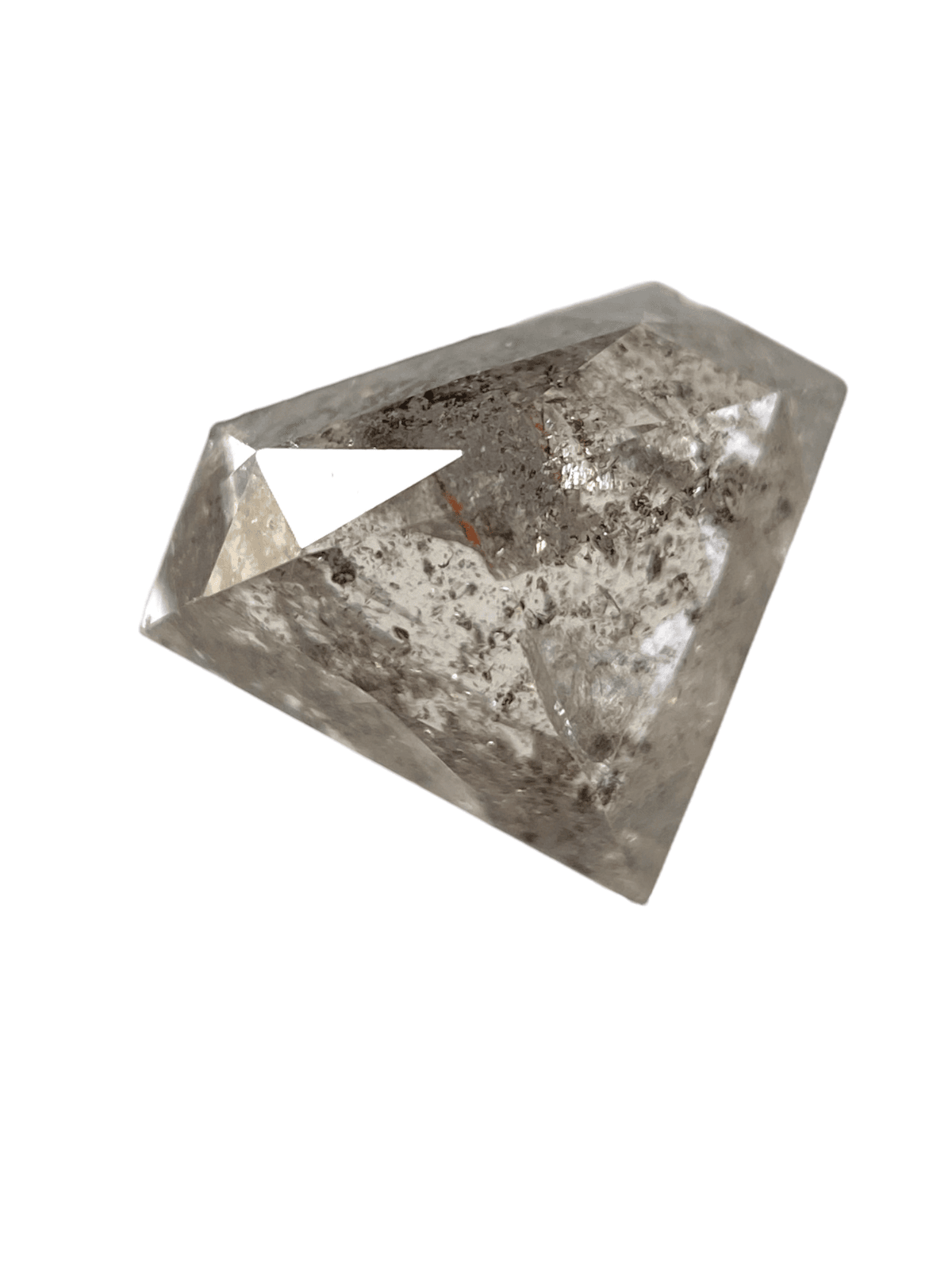 0.96 ct salt and Pepper Diamond Grey Color Diamond Shape Cut diamond 0.96 ct salt and Pepper Diamond Grey Color Diamond Shape Cut diamond