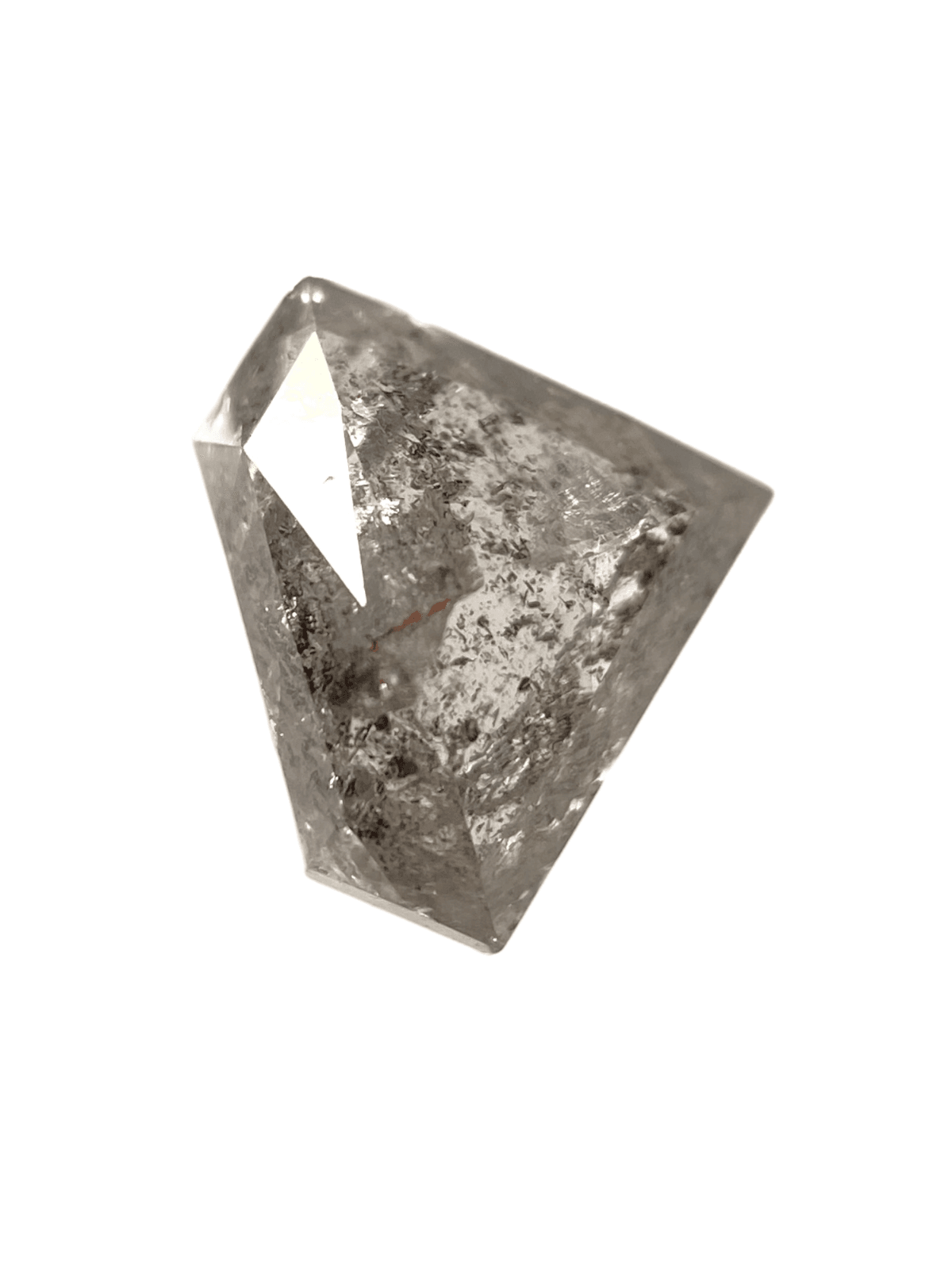 0.96 ct salt and Pepper Diamond Grey Color Diamond Shape Cut diamond 0.96 ct salt and Pepper Diamond Grey Color Diamond Shape Cut diamond