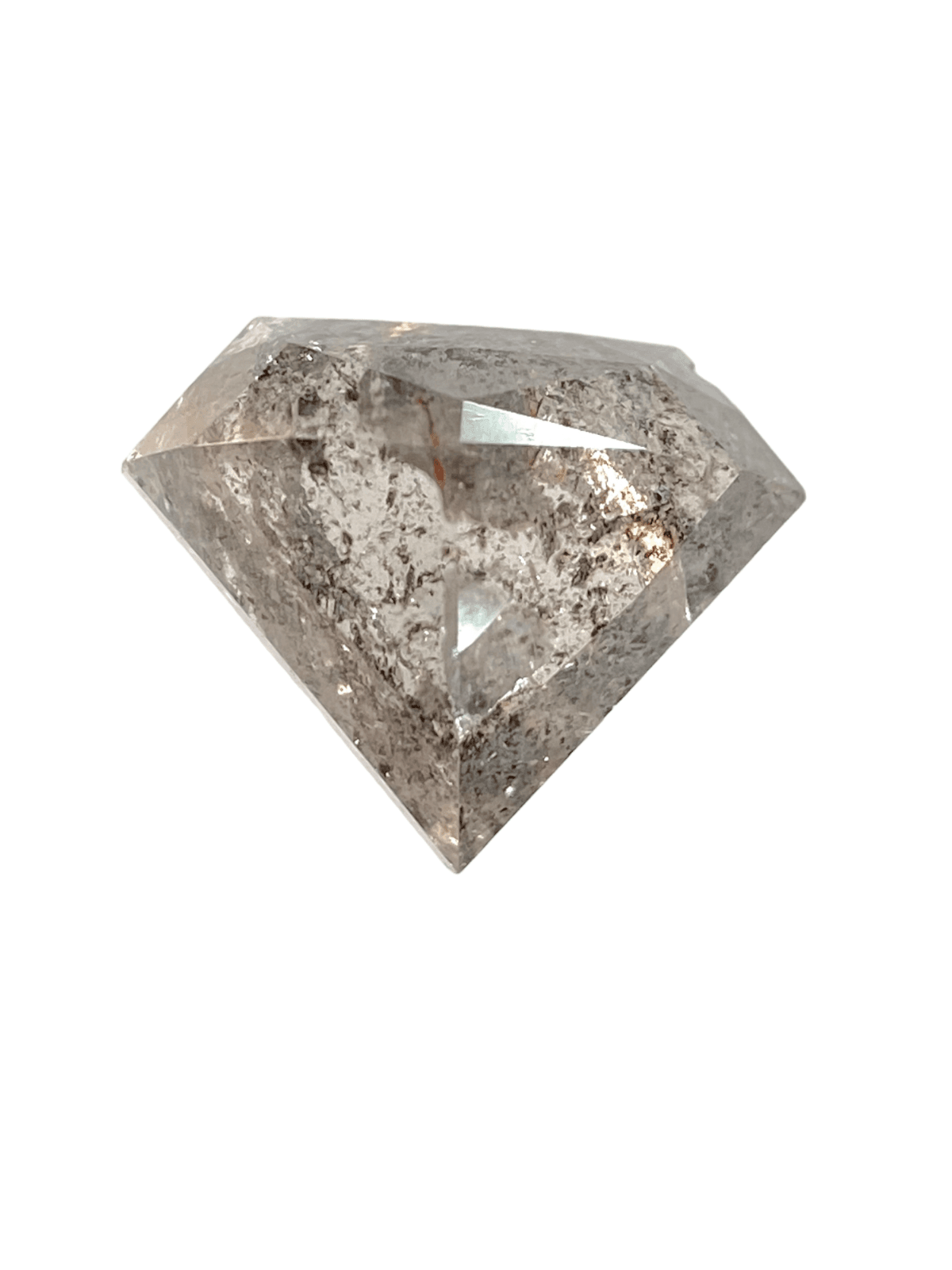 0.96 ct salt and Pepper Diamond Grey Color Diamond Shape Cut diamond 0.96 ct salt and Pepper Diamond Grey Color Diamond Shape Cut diamond