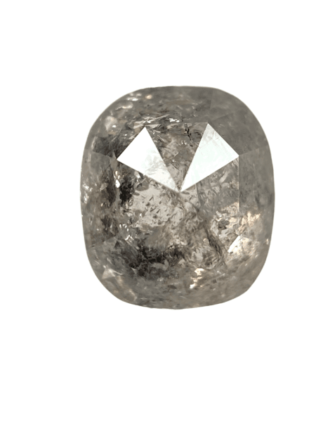 0.68 CT Salt And Pepper Diamond Blackish Color