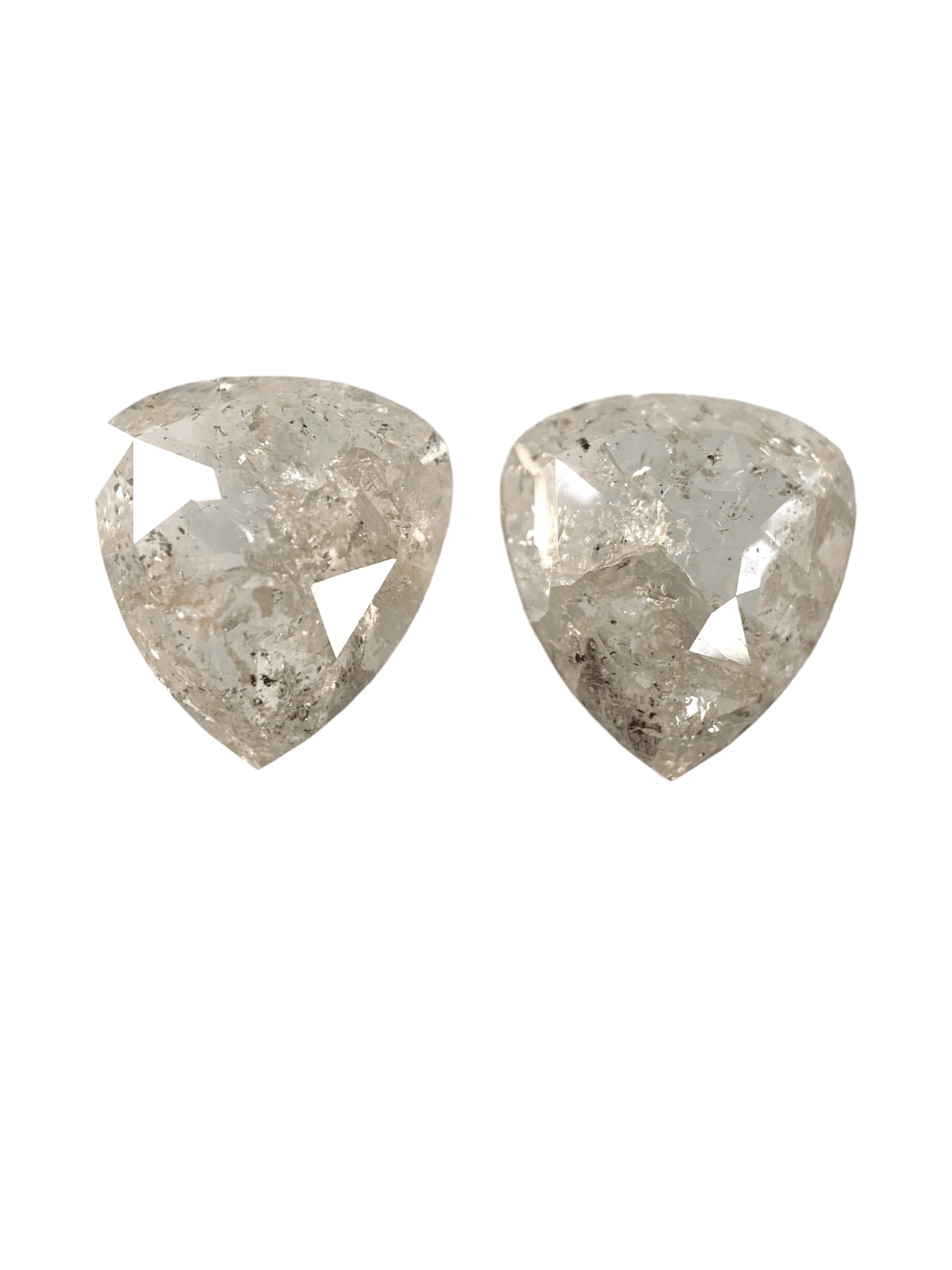2.66 CT Pear Pair shape DiamondSalt And Pepper Diamond 2.66 CT Pear Pair shape DiamondSalt And Pepper Diamond