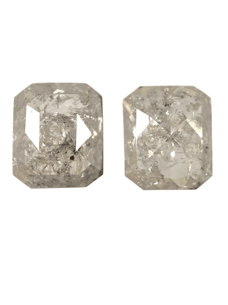 1.12 CT Salt And Pepper Diamond Grey Rustic Diamond