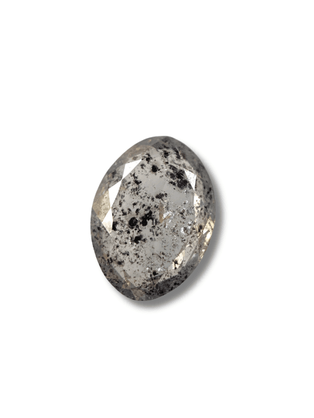 2.54 CT Salt and pepper Diamond Oval shape Diamond Light Grey Color Diamond omimportsinc