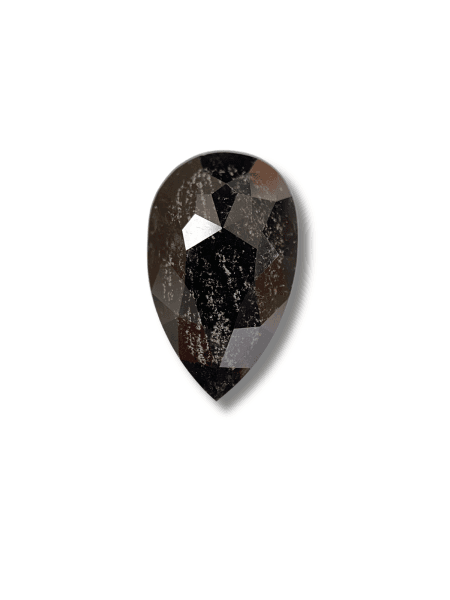 3.35 CT Salt and pepper Diamond Pear shape Diamond Black Color Diamond Omimportsinc