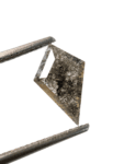 1.42ct Salt And Pepper Diamond Kite Shape Diamond Black Color Diamond Omimportsinc Om