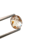 0.97Ct Salt And Pepper Diamond Oval Shape Diamond Orange Color Diamond Omimportsinc Om OM