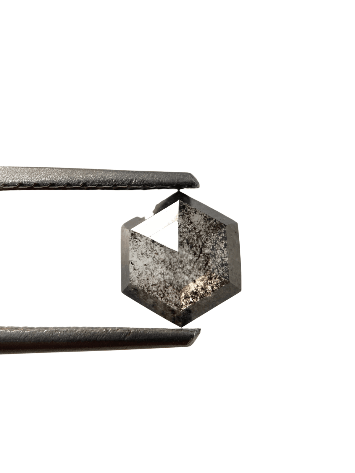 1.01Ct Salt And Pepper Diamond Hexagon Shape Diamond Grey Color Diamond Omimportsinc Om OM50 1.01Ct Salt And Pepper Diamond Hexagon Shape Diamond Grey Color Diamond Omimportsinc Om OM50