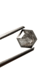 1.01Ct Salt And Pepper Diamond Hexagon Shape Diamond Grey Color Diamond Omimportsinc Om OM50