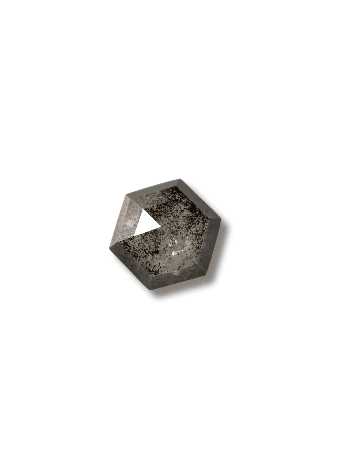 1.01Ct Salt And Pepper Diamond Hexagon Shape Diamond Grey Color Diamond Omimportsinc Om OM50 1.01Ct Salt And Pepper Diamond Hexagon Shape Diamond Grey Color Diamond Omimportsinc Om OM50