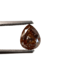 1.84Ct Salt And Pepper Diamond Pear Shape Diamond Light Orange Color Diamond Omimportsinc Om OM41