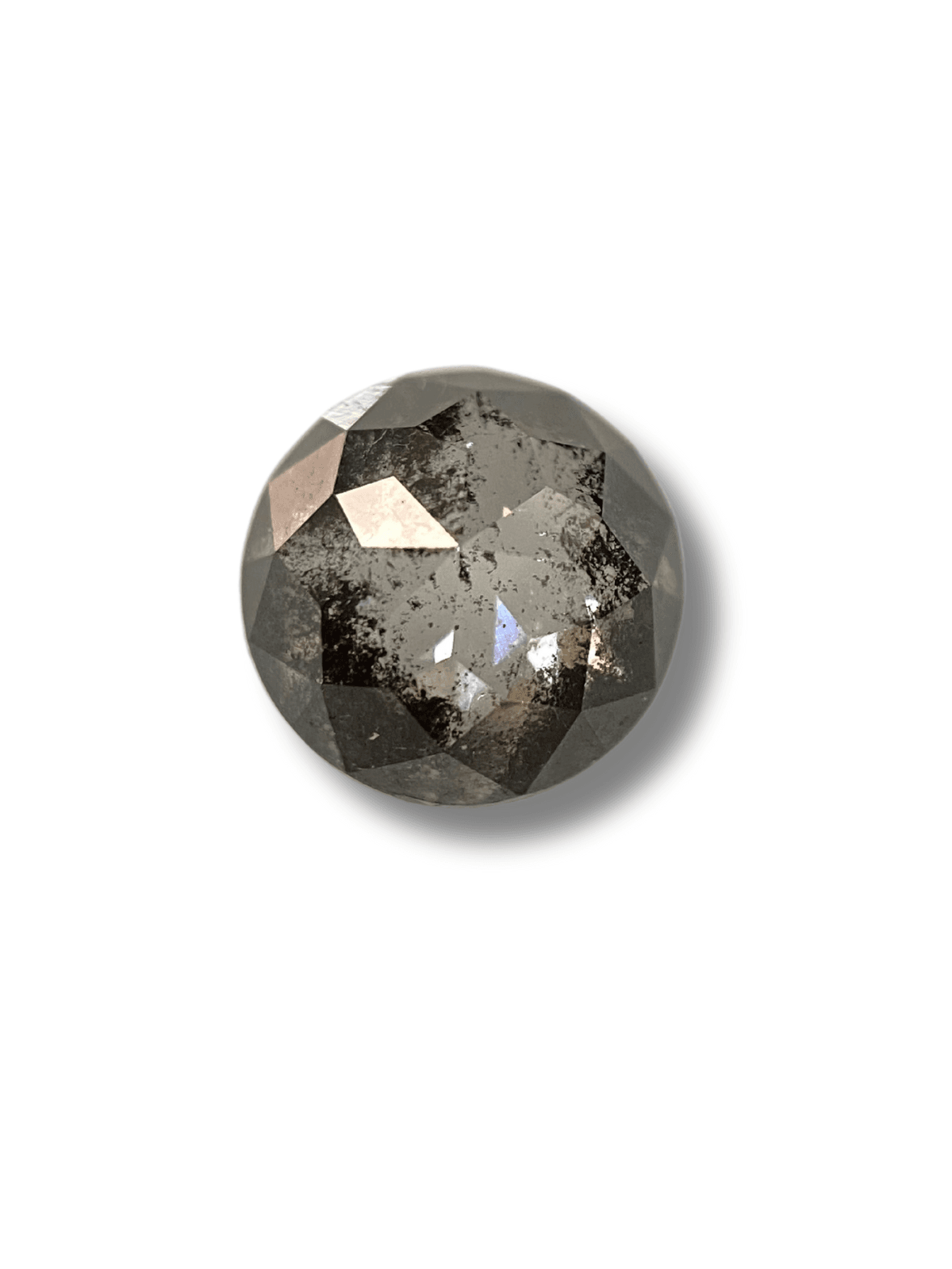 1.07Ct Salt And Pepper Diamond Round Rose Shape Diamond Black Color Diamond Omimportsinc Om OM20 1.07Ct Salt And Pepper Diamond Round Rose Shape Diamond Black Color Diamond Omimportsinc Om OM20