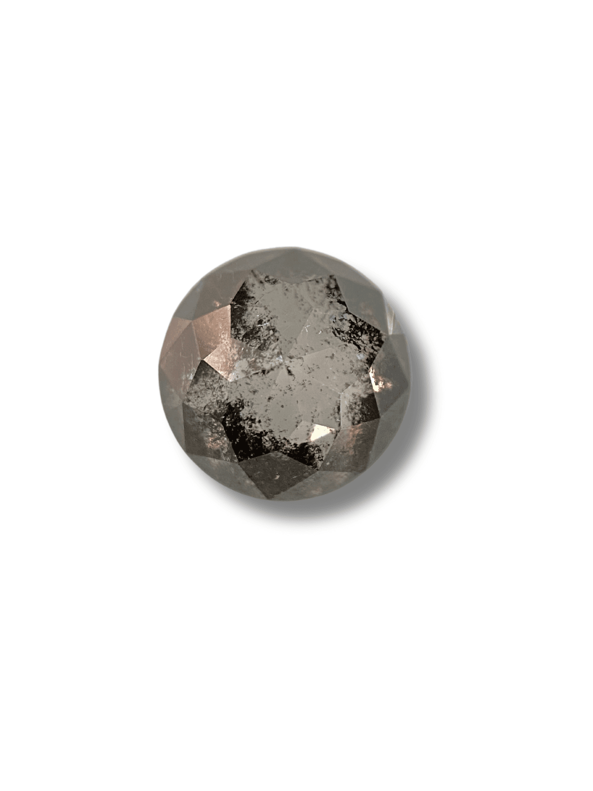 1.07Ct Salt And Pepper Diamond Round Rose Shape Diamond Black Color Diamond Omimportsinc Om OM20 1.07Ct Salt And Pepper Diamond Round Rose Shape Diamond Black Color Diamond Omimportsinc Om OM20