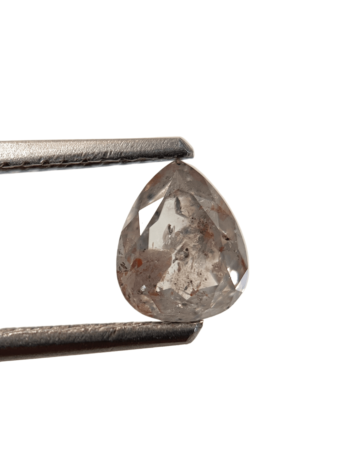 1.05Ct Salt And Pepper Diamond Pear Shape Diamond Light Grey Color Diamond Omimportsinc Om OM47 1.05Ct Salt And Pepper Diamond Pear Shape Diamond Light Grey Color Diamond Omimportsinc Om OM47