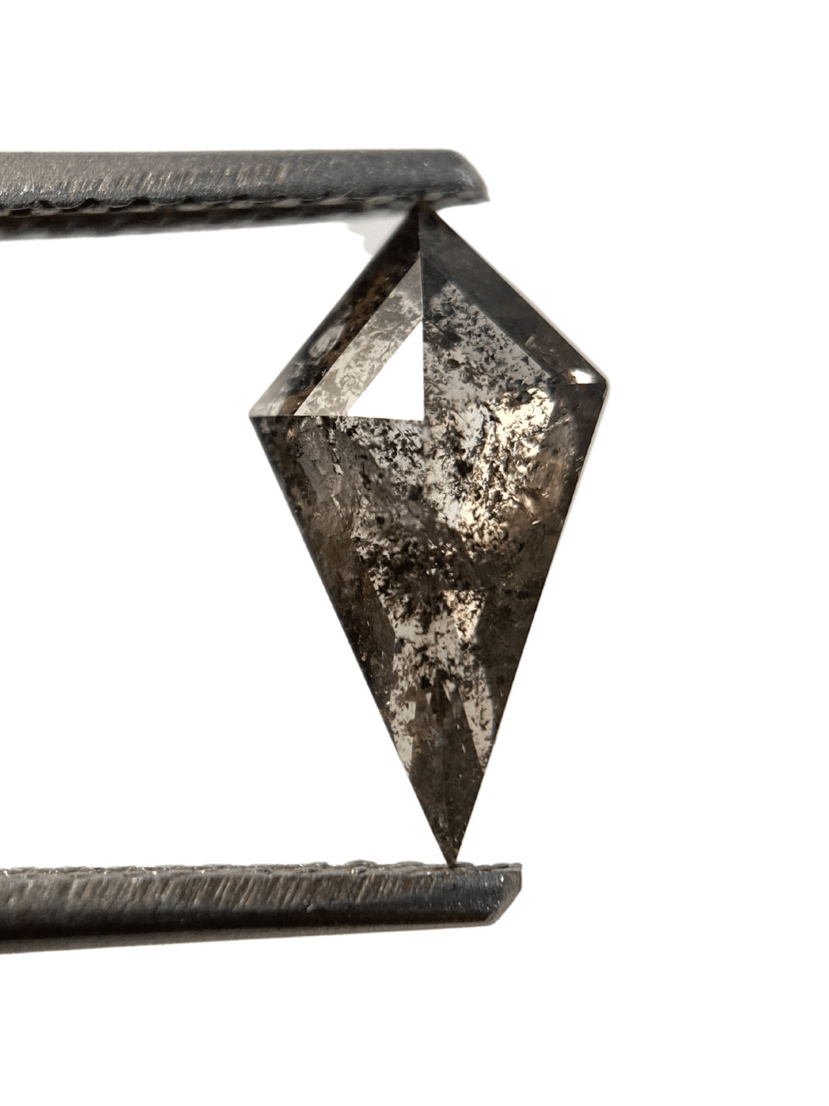 1.24CT 11.18*6.14*3.24 Salt And Pepper Diamond Kite Shape Brown Color Diamond For Engagement And Wedding Ring OM76 1.24CT 11.18*6.14*3.24 Salt And Pepper Diamond Kite Shape Brown Color Diamond For Engagement And Wedding Ring OM76