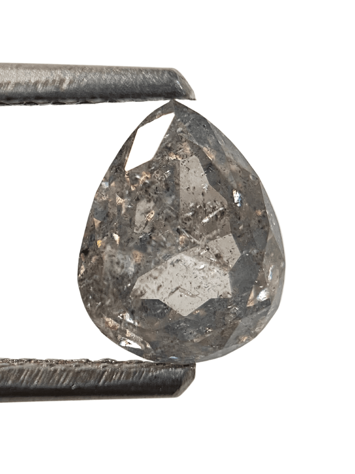 Salt And Pepper Diamond Pear Shape Diamond Light Grey Color Diamond For Engagement And Wedding Ring Natural Diamond Diamond Shape Salt And Pepper Diamond Pear Shape Diamond Light Grey Color Diamond For Engagement And Wedding Ring Natural Diamond Diamond Shape