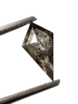 1.24CT 11.18*6.14*3.24 Salt And Pepper Diamond Kite Shape Brown Color Diamond For Engagement And Wedding Ring OM76