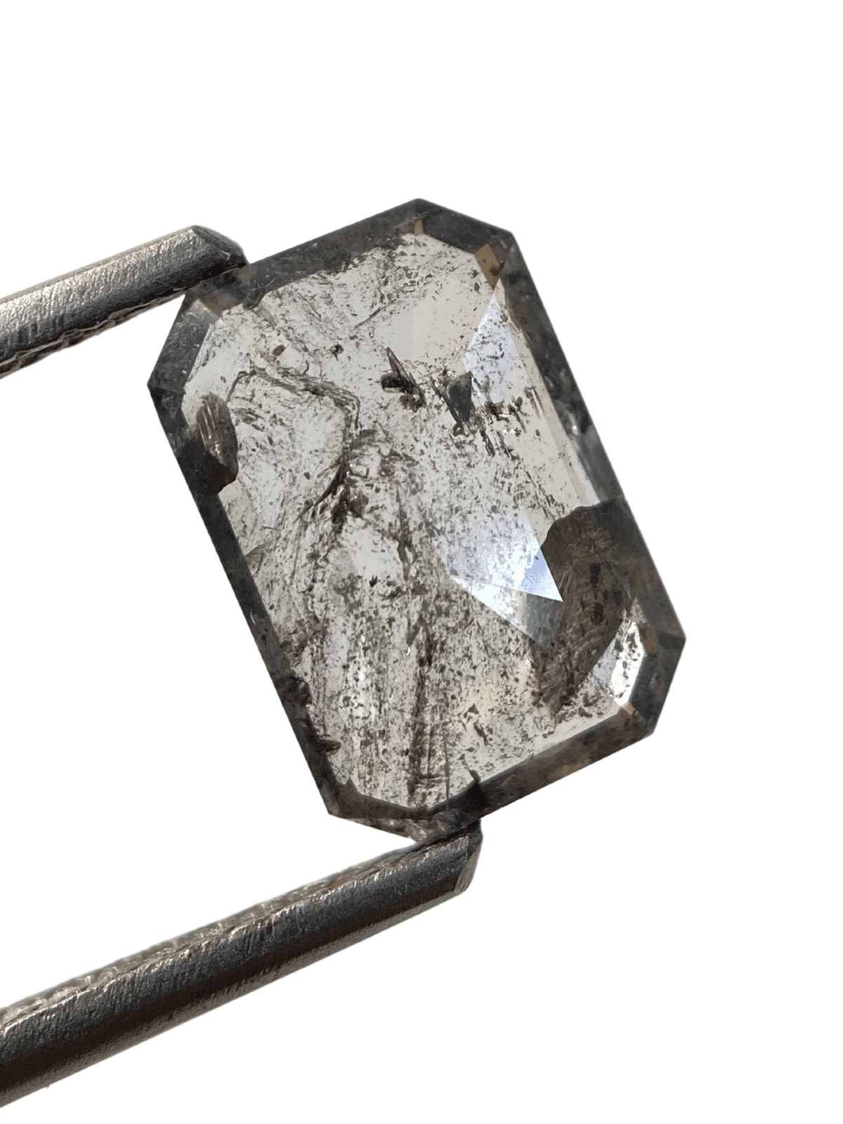 Salt And Pepper Diamond Emerald Shape Diamond Grey Color Diamond For Engagement And Wedding Ring Natural Diamond Diamond Shape Salt And Pepper Diamond Emerald Shape Diamond Grey Color Diamond For Engagement And Wedding Ring Natural Diamond Diamond Shape