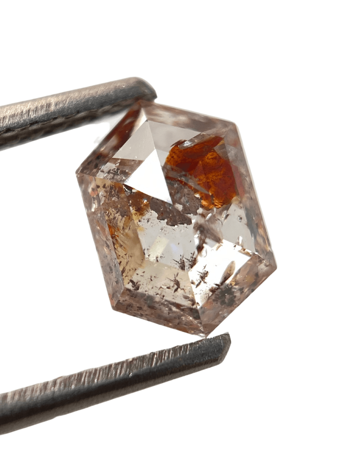 1.39Ct Salt And Pepper Diamond Hexagon