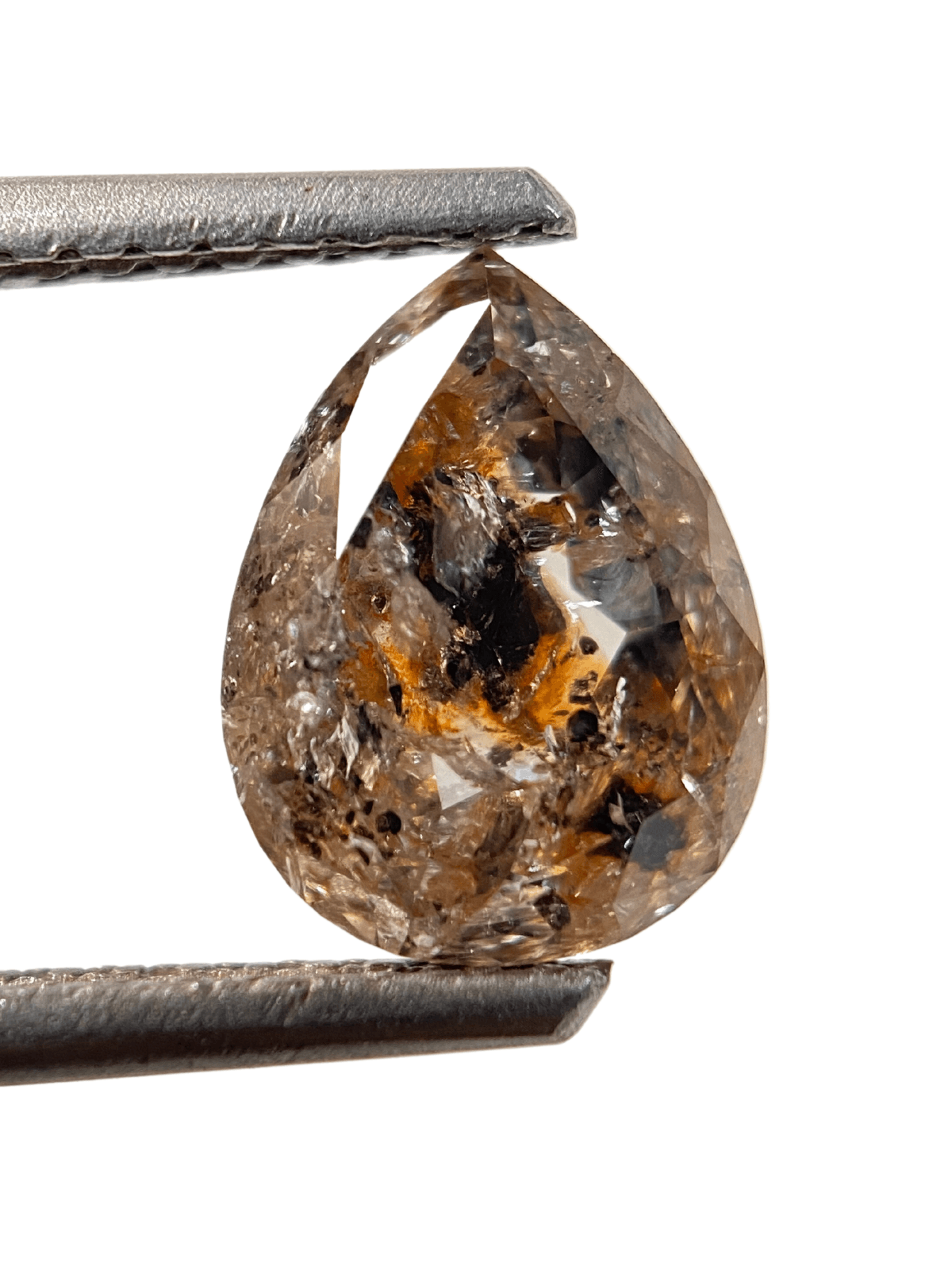 1.68CT 8.90*6.79*3.39 Rustic Diamond Pear Shape Diamond Orange Color Diamond For Engagement And Wedding Ring OM79 1.68CT 8.90*6.79*3.39 Rustic Diamond Pear Shape Diamond Orange Color Diamond For Engagement And Wedding Ring OM79