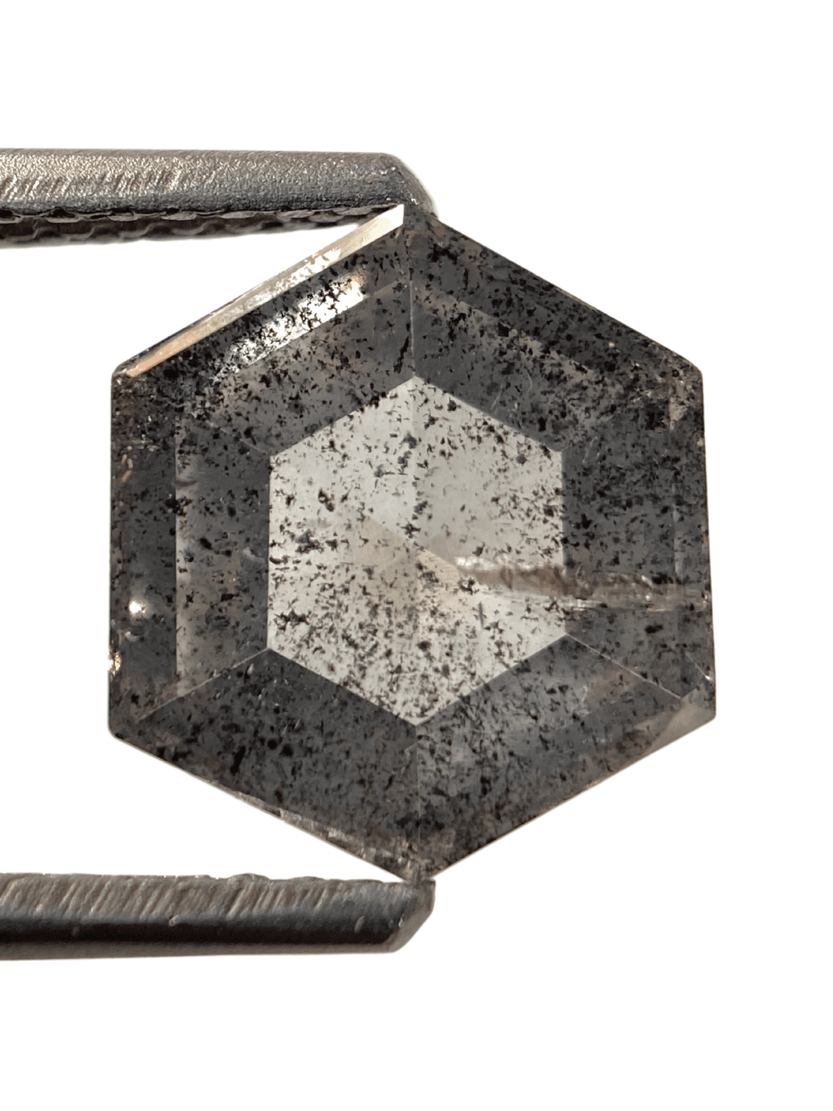 Salt And Pepper Diamond Hexagon Shape Diamond Grey Color Diamond For Engagement And Wedding Ring Natural Diamond Diamond Shape Diamond Images Salt And Pepper Diamond Hexagon Shape Diamond Grey Color Diamond For Engagement And Wedding Ring Natural Diamond Diamond Shape Diamond Images