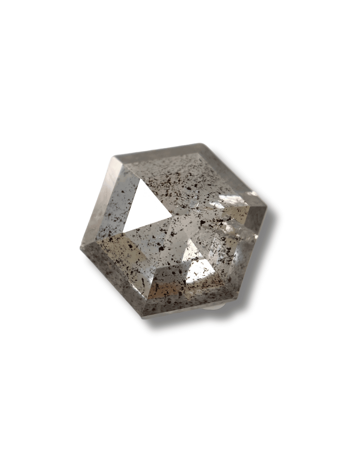 Salt And Pepper Diamond Hexagon Shape Diamond Grey Color Diamond For Engagement And Wedding Ring Natural Diamond Diamond Shape Diamond Images Salt And Pepper Diamond Hexagon Shape Diamond Grey Color Diamond For Engagement And Wedding Ring Natural Diamond Diamond Shape Diamond Images