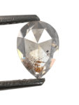 1CT Salt And Pepper Diamond Pear Shape Diamond Grey Color Diamond For Engagement And Wedding Ring Natural Diamond Diamond Shape Fancy Shape