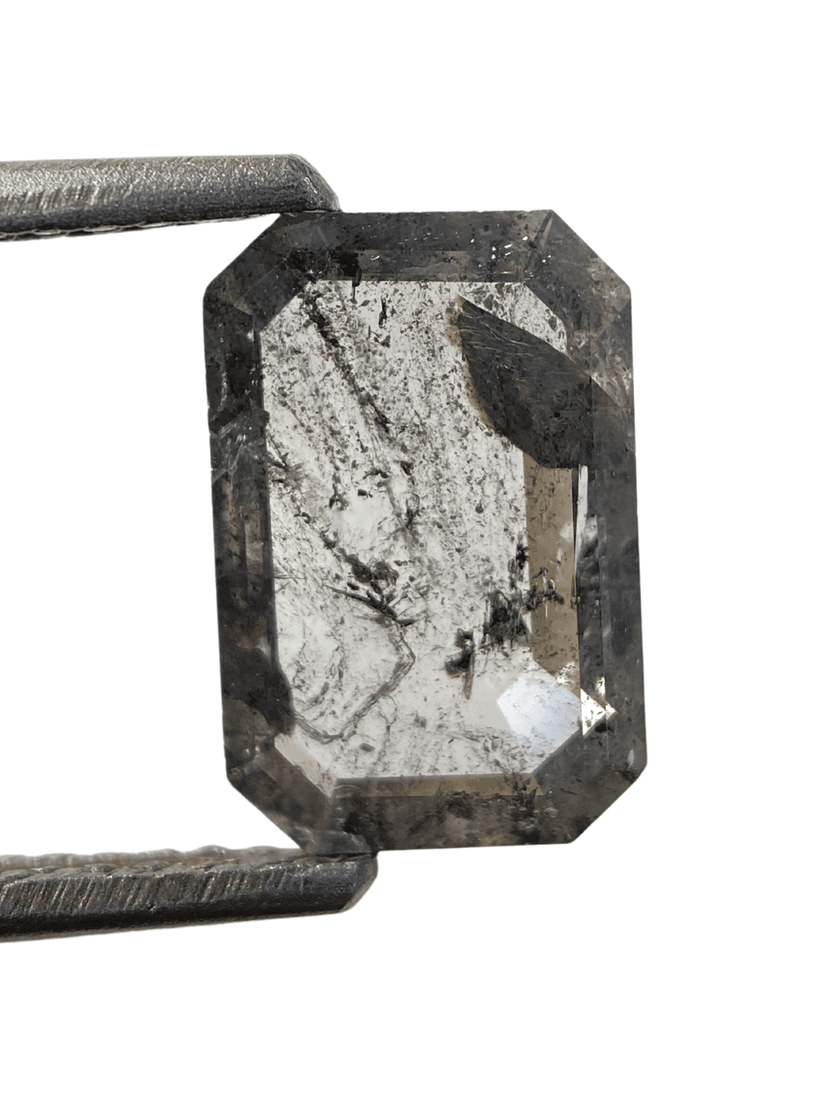 Salt And Pepper Diamond Emerald Shape Diamond Grey Color Diamond For Engagement And Wedding Ring Natural Diamond Diamond Shape Salt And Pepper Diamond Emerald Shape Diamond Grey Color Diamond For Engagement And Wedding Ring Natural Diamond Diamond Shape