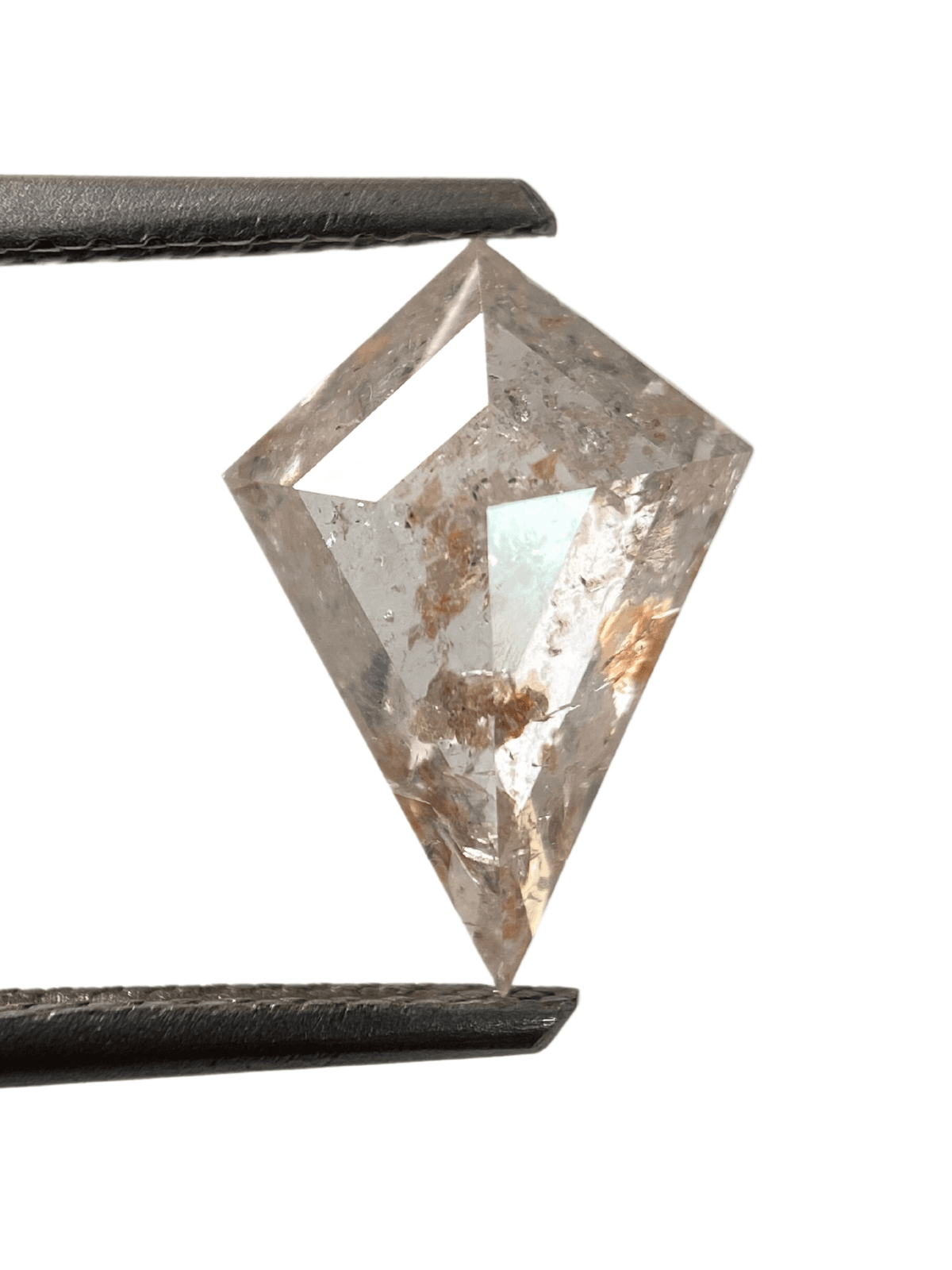 1.87CT 11.67*8.26*3.55 Salt And Pepper Diamond Kite Shape Peach Color Natural Loose Diamond For Engagement And Wedding Ring OM69 1.87CT 11.67*8.26*3.55 Salt And Pepper Diamond Kite Shape Peach Color Natural Loose Diamond For Engagement And Wedding Ring OM69