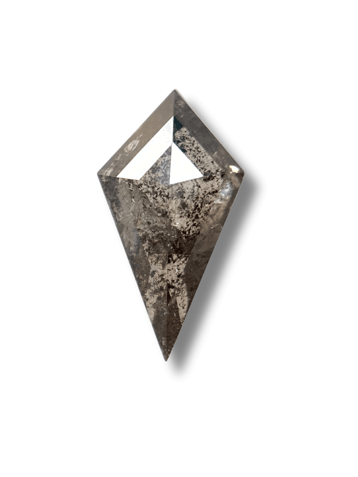 1.24CT 11.18*6.14*3.24 Salt And Pepper Diamond Kite Shape Brown Color Diamond For Engagement And Wedding Ring OM76 1.24CT 11.18*6.14*3.24 Salt And Pepper Diamond Kite Shape Brown Color Diamond For Engagement And Wedding Ring OM76