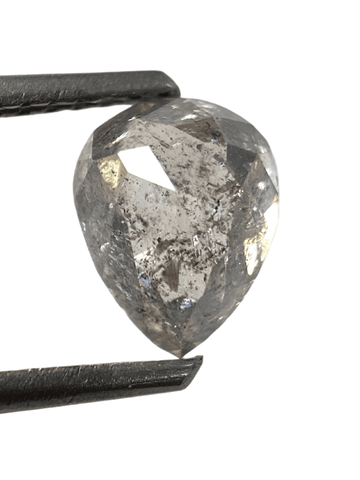 Salt And Pepper Diamond Pear Shape Diamond Light Grey Color Diamond For Engagement And Wedding Ring Natural Diamond Diamond Shape Salt And Pepper Diamond Pear Shape Diamond Light Grey Color Diamond For Engagement And Wedding Ring Natural Diamond Diamond Shape