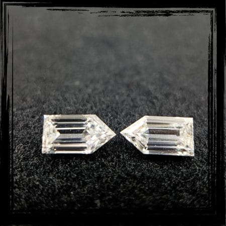 Bullet Sahpe Diamond Matched Pair in USa