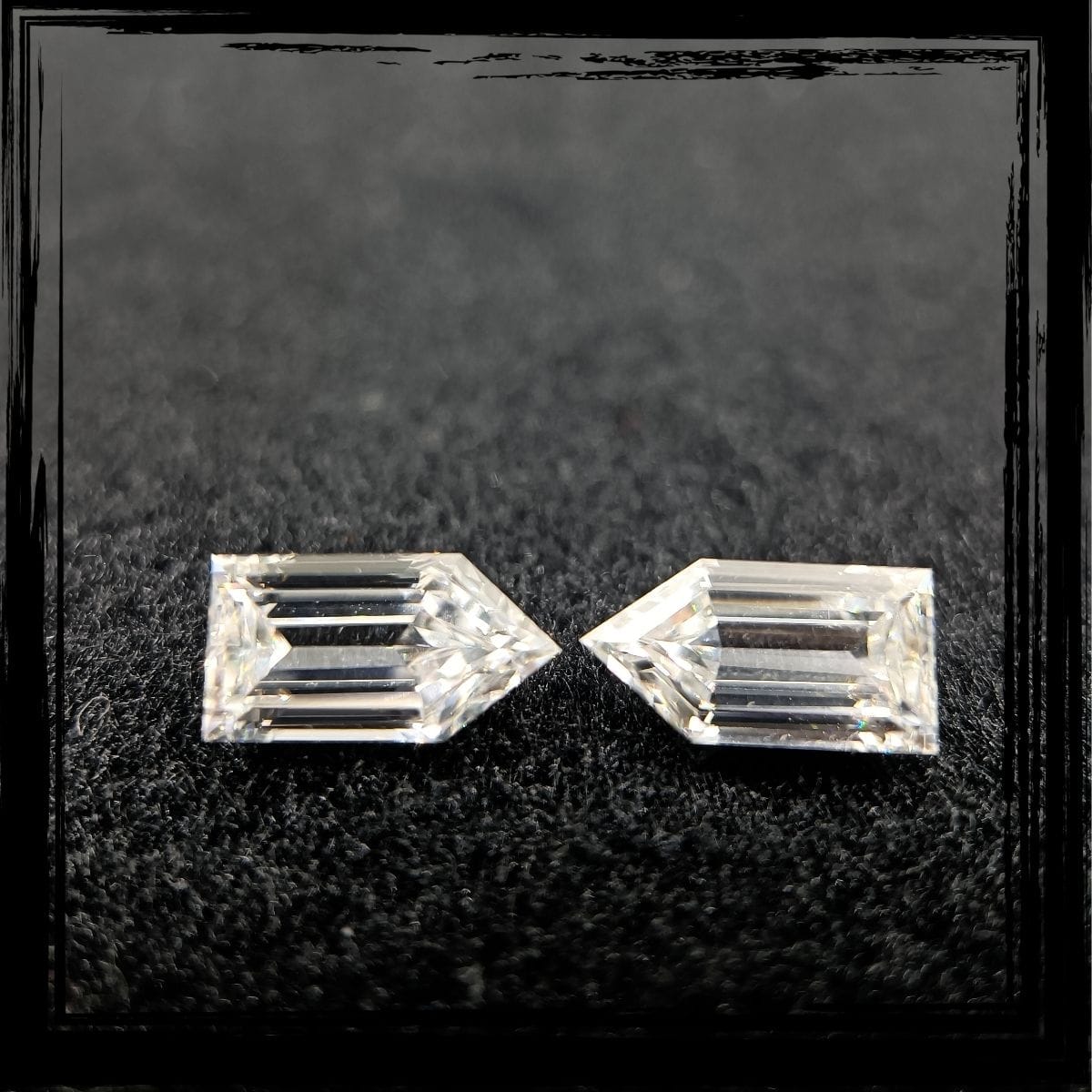 Diamond Images Bullet Sahpe Diamond Matched Pair in USa