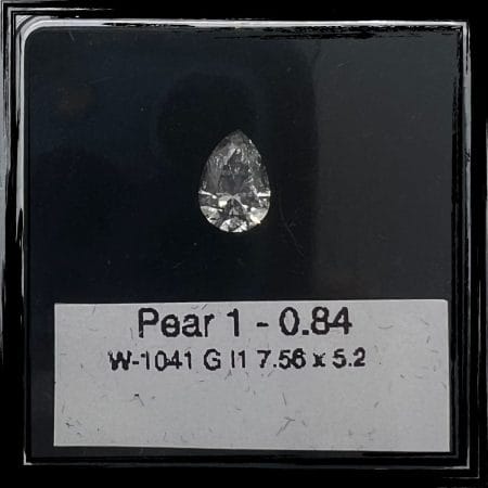 0.84CT Pear Shape Natural Fancy Diamond For Wedding Ring