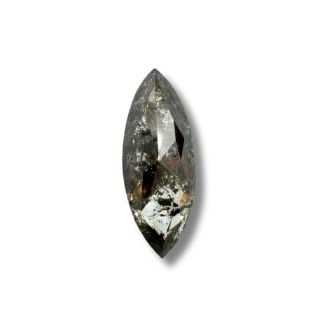 Salt And Pepper Diamond Marquise Shape Peachy Color Diamond