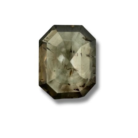 Salt And Pepper Diamond Emerald Shape Grey Color Diamond