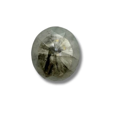 Salt And Pepper Diamond Oval Shape Grey Color Diamond