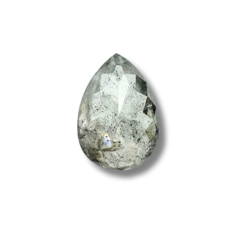 Salt And Pepper Diamond Pear Shape Light Grey Color Diamond