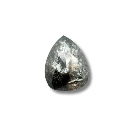 Salt And Pepper Diamond Pear Shape Blackish Color Diamond