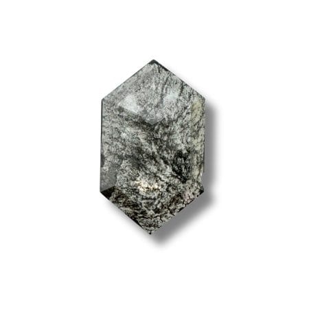 Salt And Pepper Diamond Hexa Long Shape Grey Color Diamond