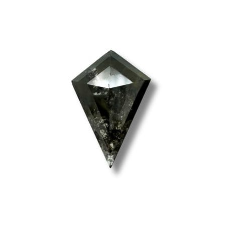 Salt And Pepper Diamond Kite Shape Blackish Color Diamond
