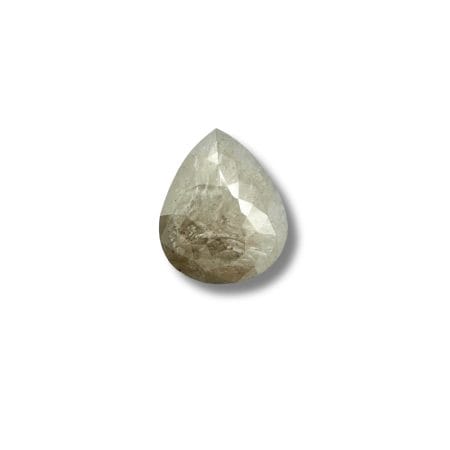 Salt And Pepper Diamond Pear Shape Milky Color Diamond