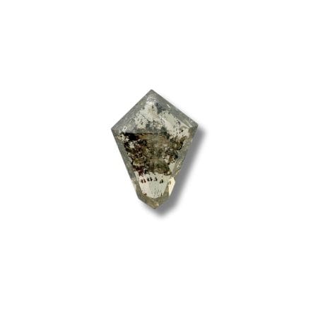 Salt And Pepper Diamond Shield Shape Brownish Color Diamond
